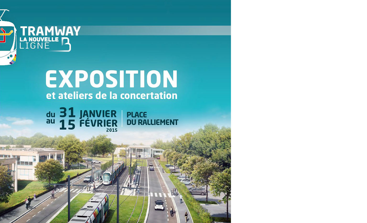 Richez Associes - le tramway d'Angers, la nouvelle ligne B : Exposition et ateliers de la concertation