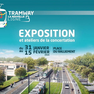 Richez Associés - le tramway d'Angers, la nouvelle ligne B : Exposition et ateliers de la concertation