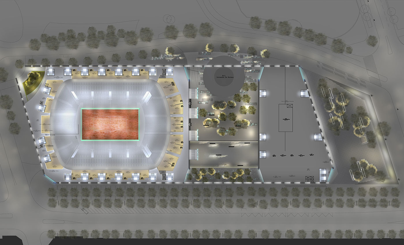 Richez Associes - a new central court for Roland Garros - 8