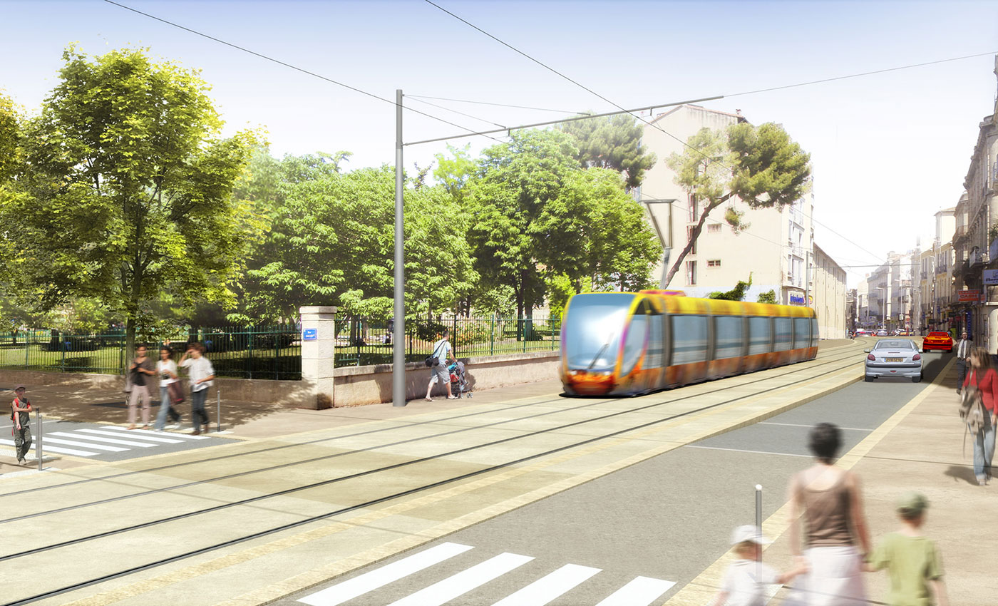 Richez Associés - la 5ème ligne de tramway de Montpellier - 1