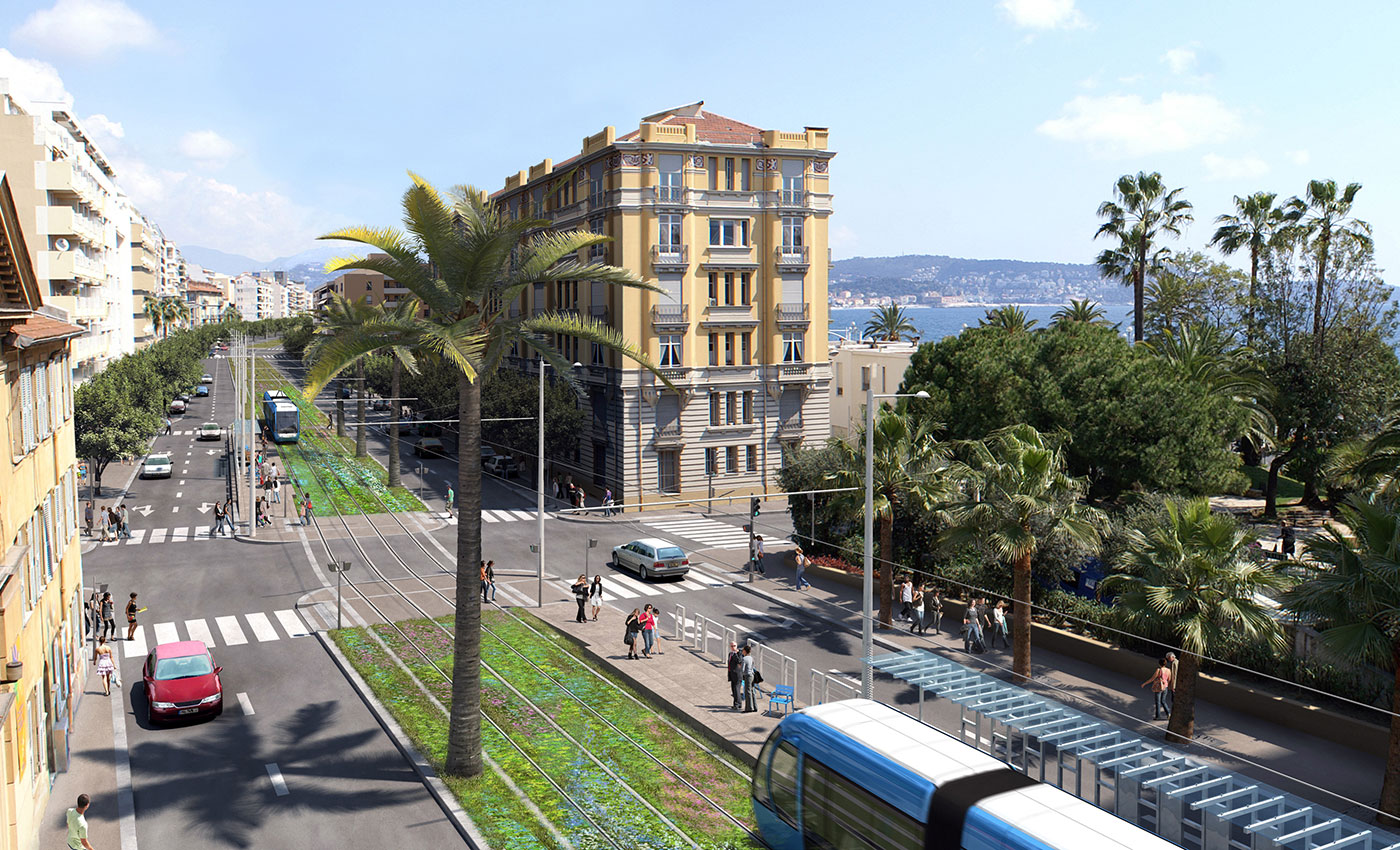 Richez Associés -  les lignes 2 et 3 du tramway de Nice - 1