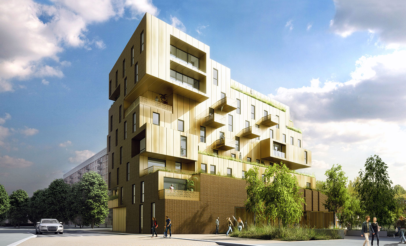 Richez Associes - Chaperon Vert development housing and cultural centre - 1