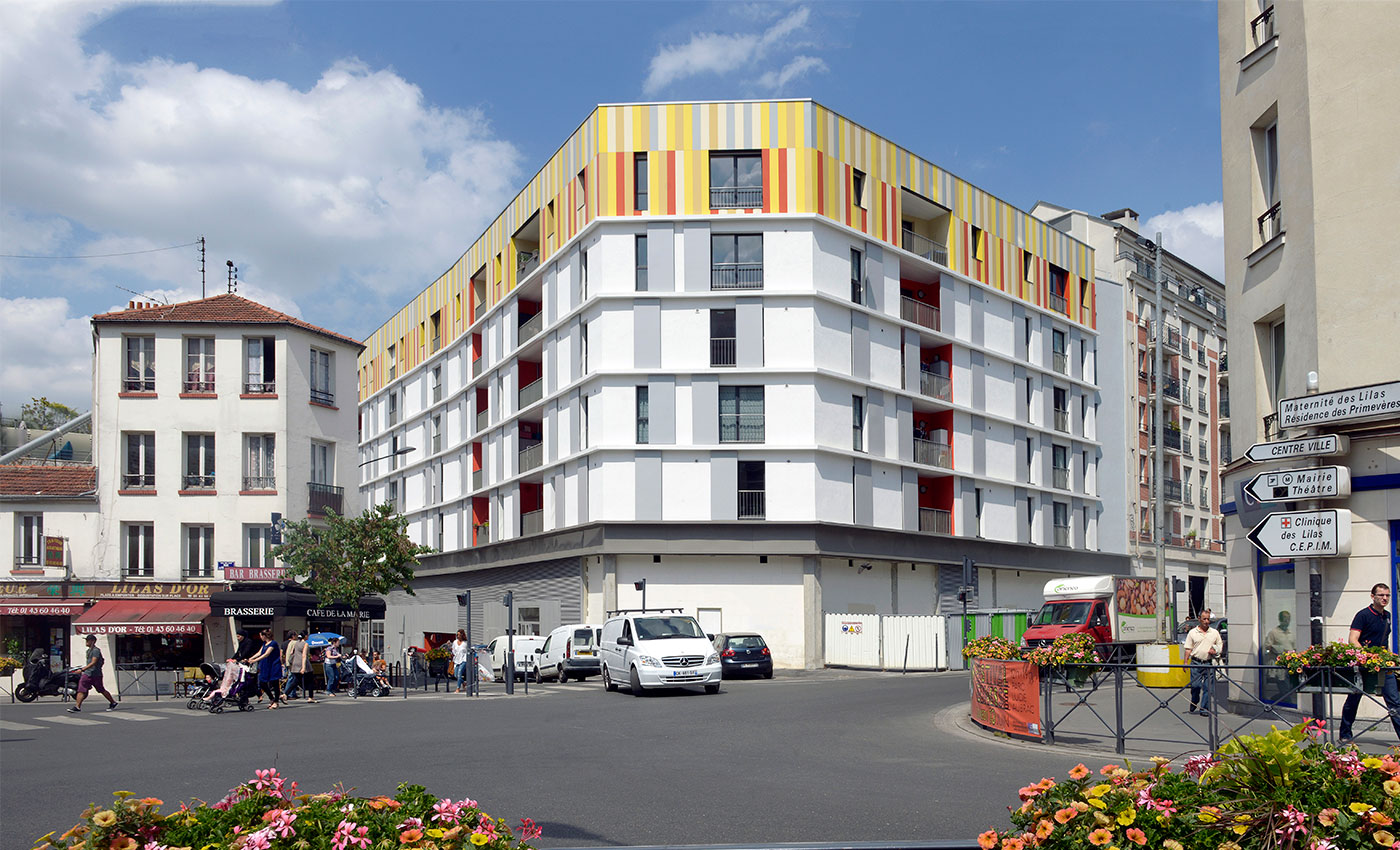 Richez Associes - Les Lilas 66 housing units  - 1