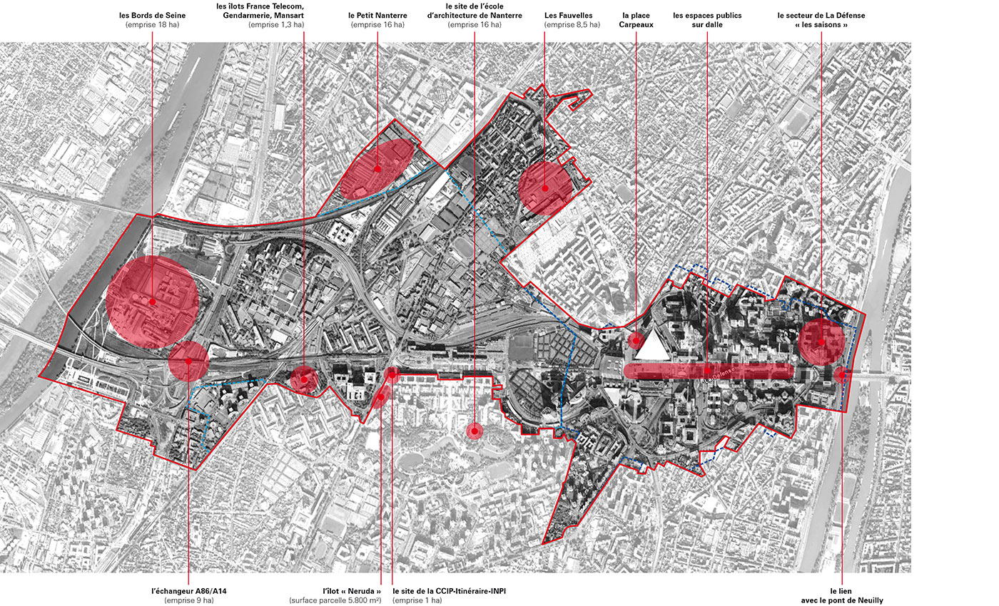 Richez Associes - le territoire étendu de La Défense Seine-Arche en études - 1