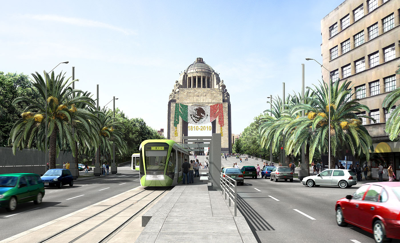 Richez Associés - le tramway de la Ville de México - 1