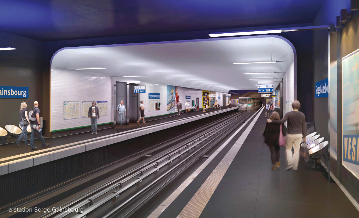 Richez Associes - 4 stations for metro line 11 extension - 6