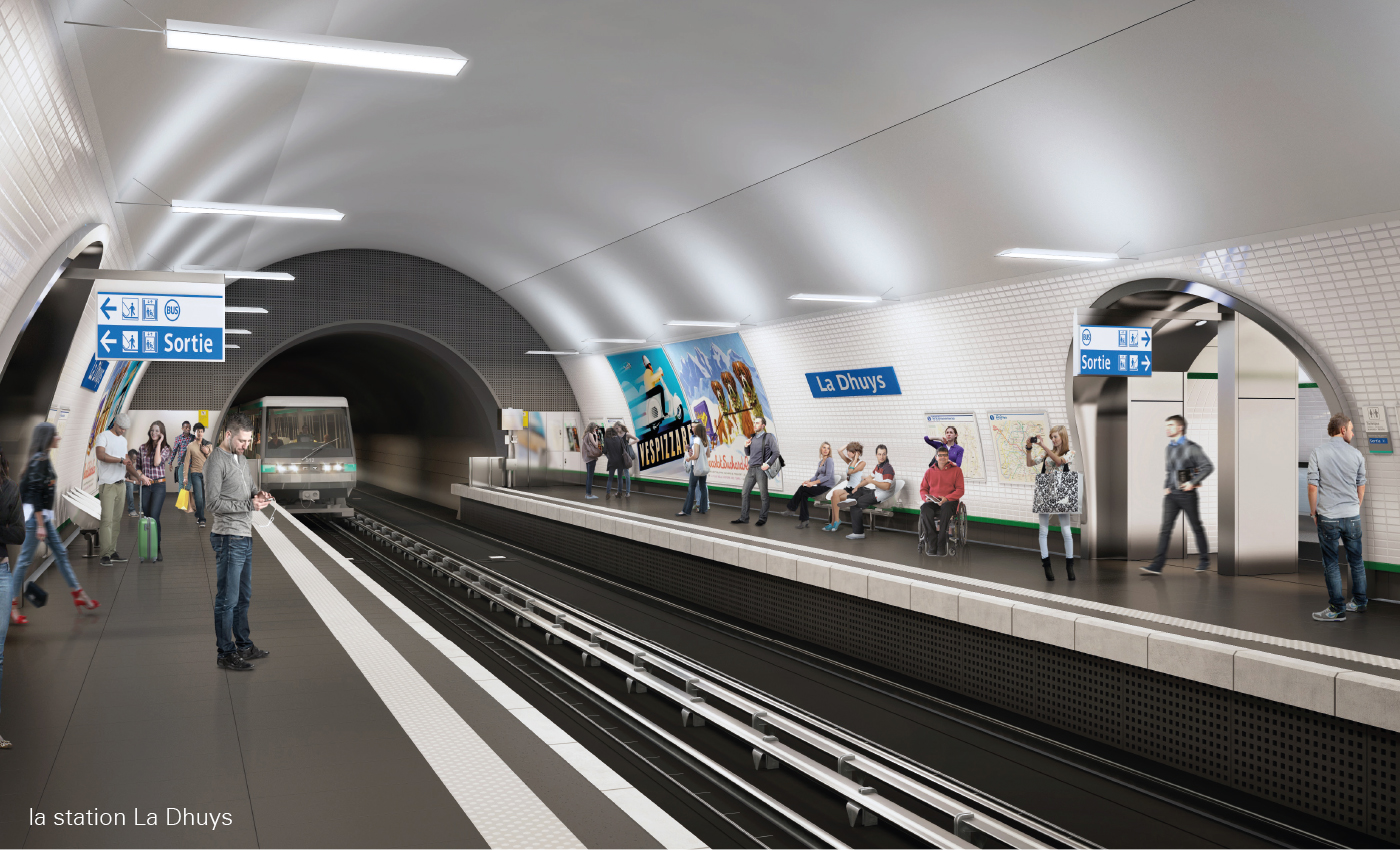 Richez Associes - 4 stations for metro line 11 extension - 24