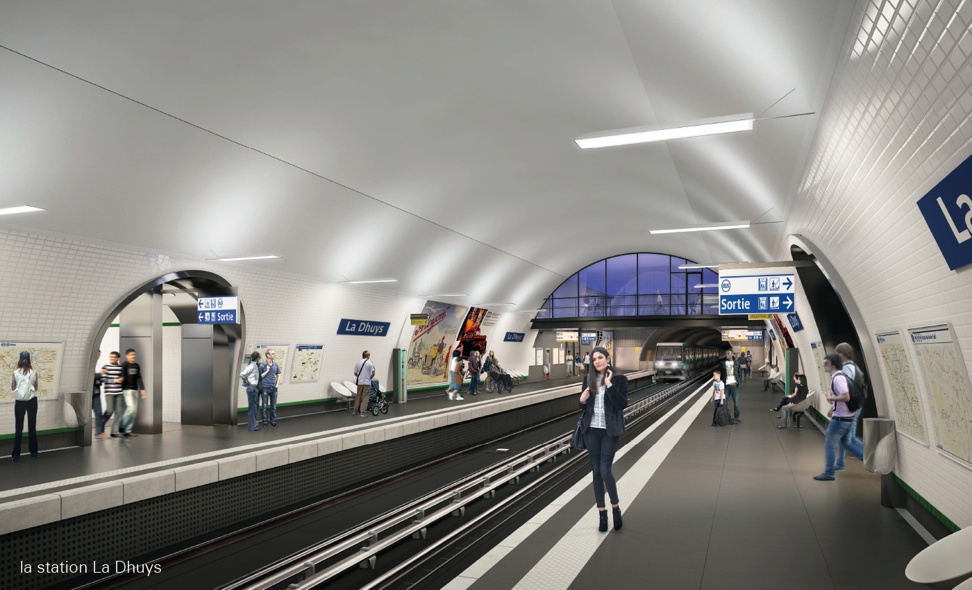 Richez Associes - 4 stations for metro line 11 extension - 25