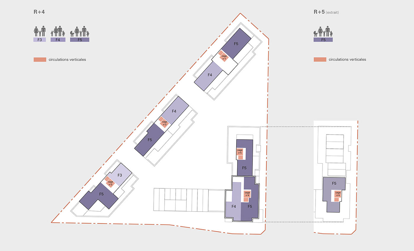 Richez Associes - Aérostat development 98 housing units - 9