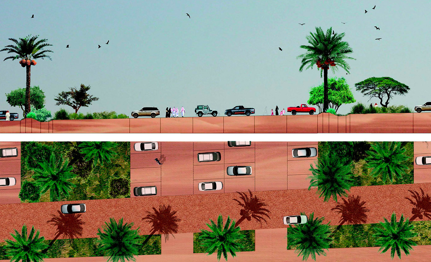Richez Associés - un paysage pour le parking du stade de Qassim - 6