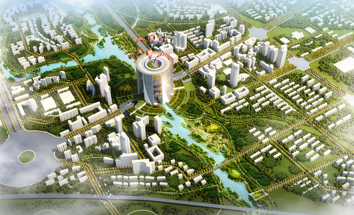 Richez Associes - A new city center for Weifang - 2