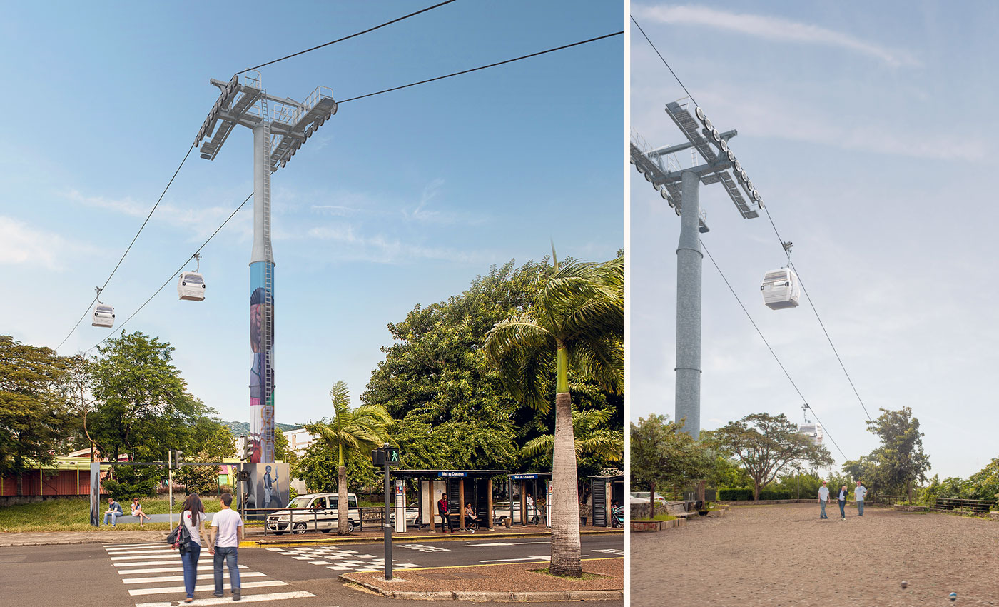 Richez Associes - Réunion first urban cable car in Saint-Denis - 8