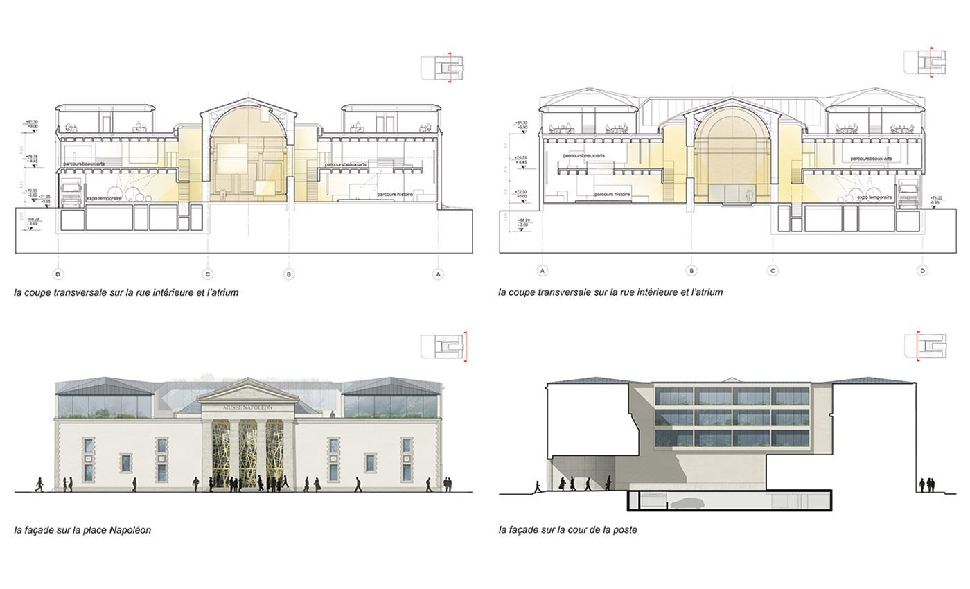 Richez Associés - le carré de l’Hôtel de Ville et d’Agglomération et le nouveau musée Espace Napoléon - 12