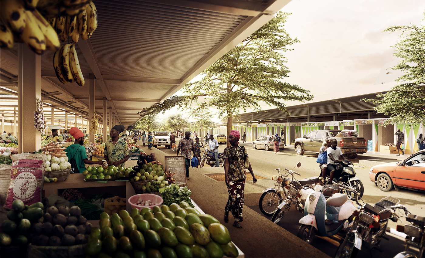 Richez Associes - the central market of Bouaké - 2