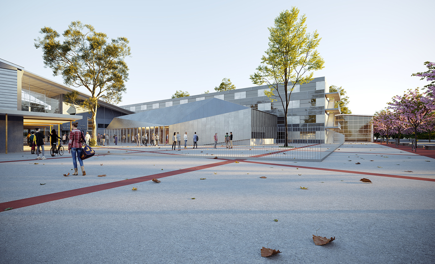 Richez Associes - l’extension du Lycée Les Pierres Vives - 1